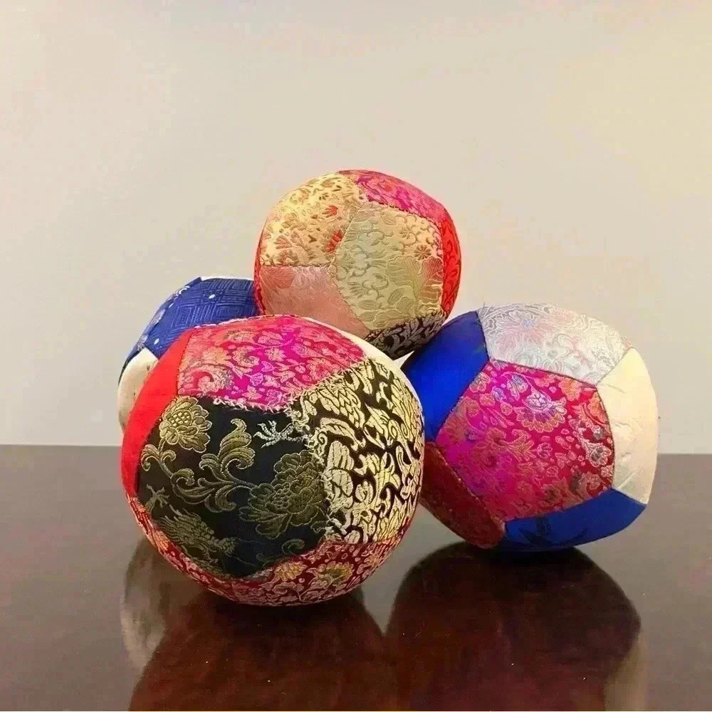Chinoiserie Asian Fabric Decorative Balls